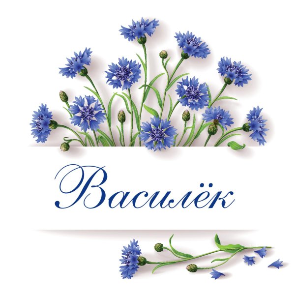 рамка с васильками