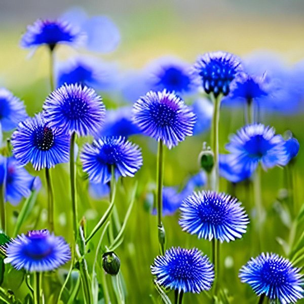 полевые цветы синие