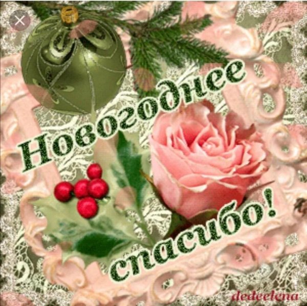 спасибо за новогоднее поздравление