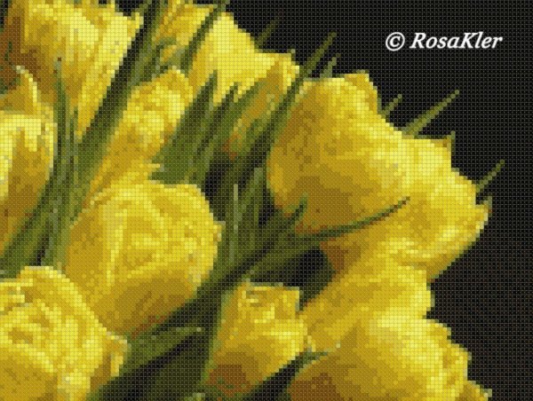 картины с тюльпанами