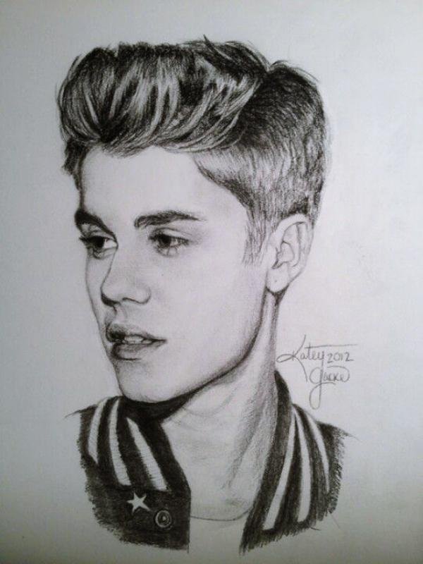 портрет джастина бибера