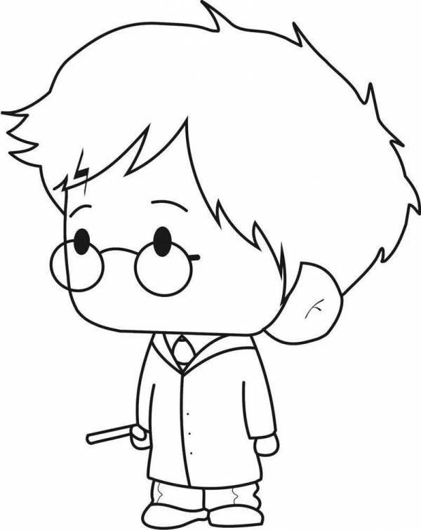 раскраска гарри поттер