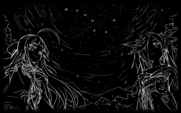 черно белые арты