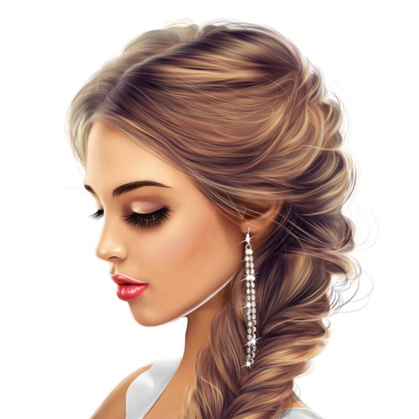 красивая женщина рисунок