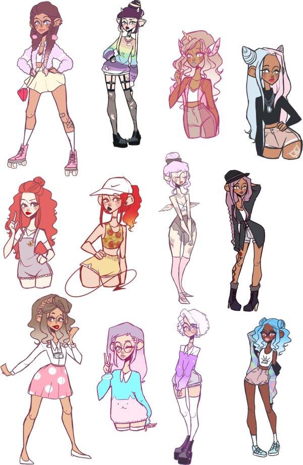 идеи для рисования персонажей