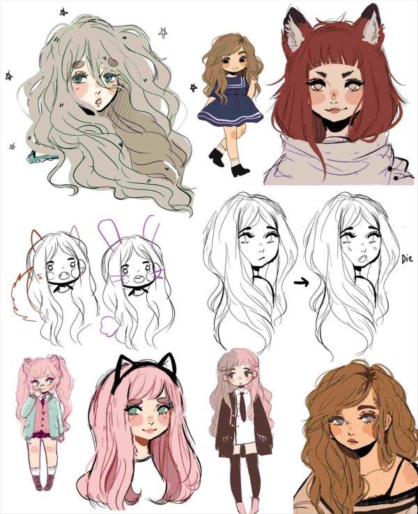 идеи для рисования персонажей