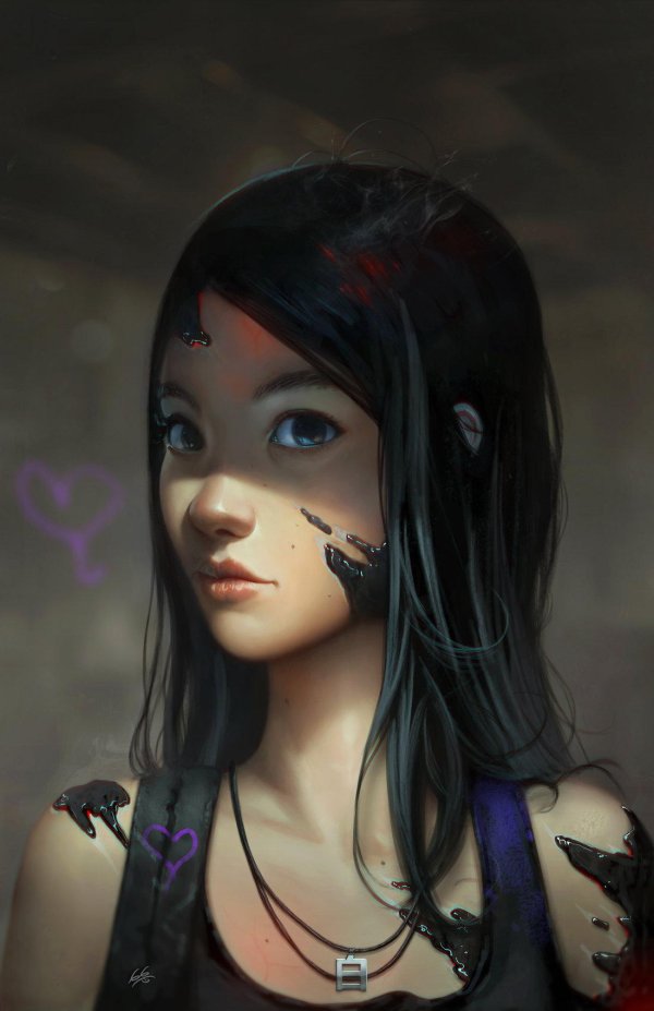 арты девушек