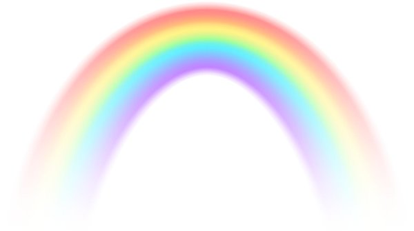 радуга на прозрачном фоне