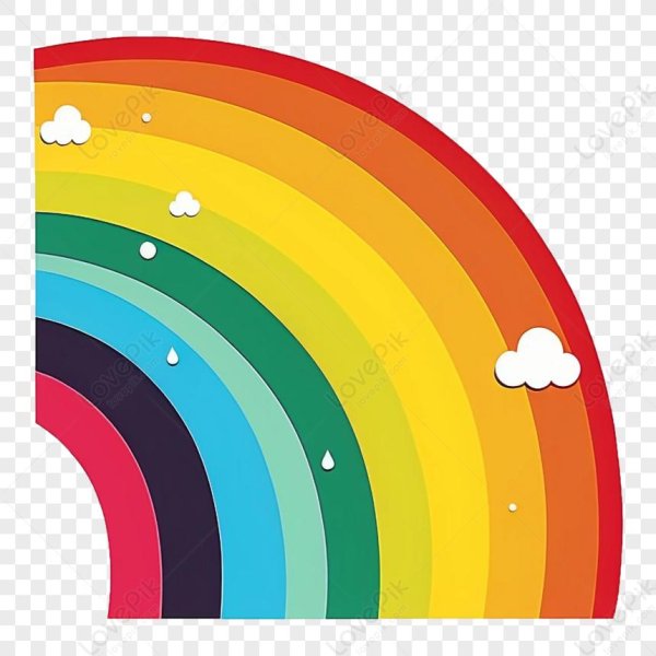 радуга шаблон