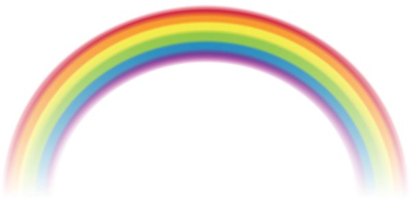 радуга на прозрачном фоне