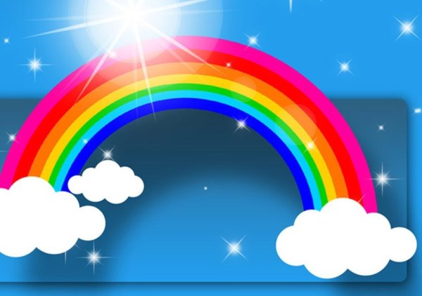 рисунок с радугой