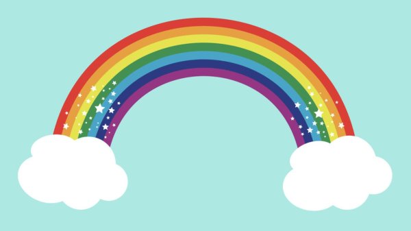 рисунок с радугой