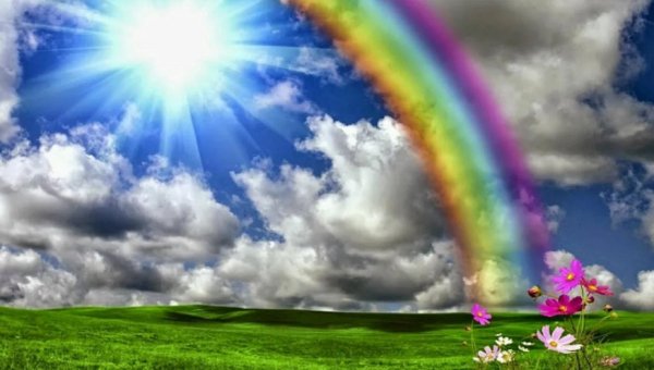 небо радуга