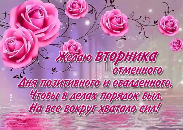 поздравление со вторником