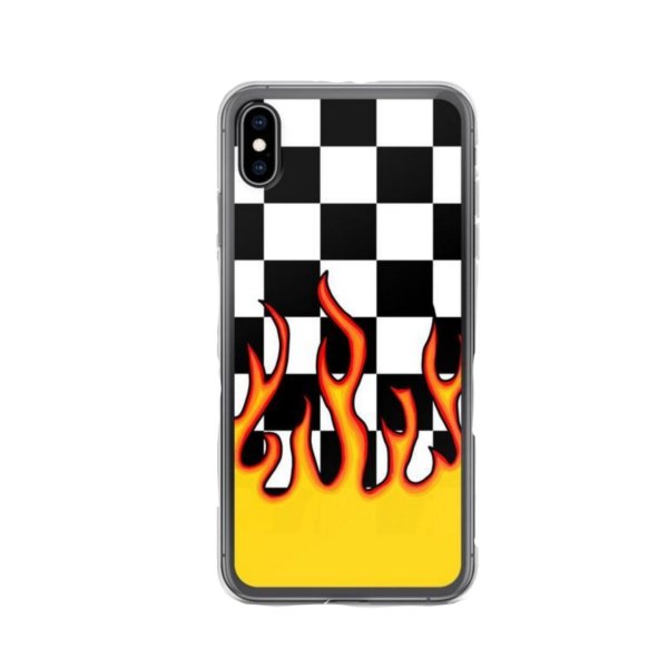 телефон чехол checkered flames как называется