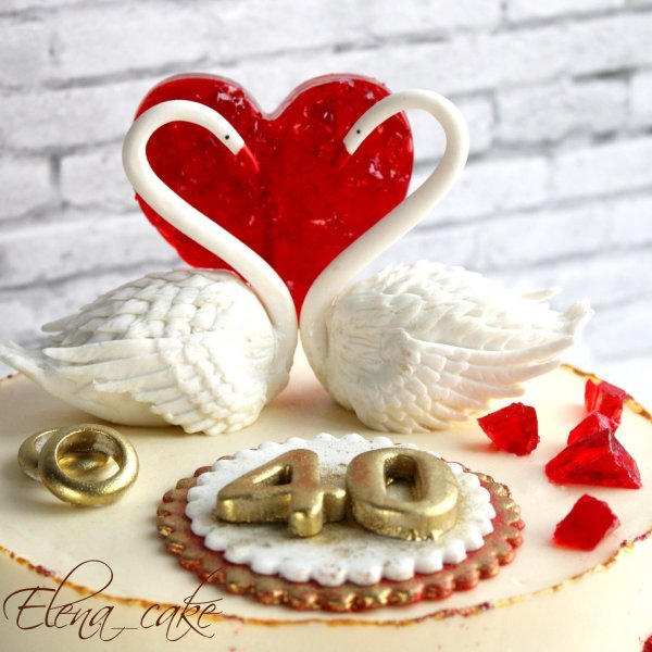 торт на золотую свадьбу