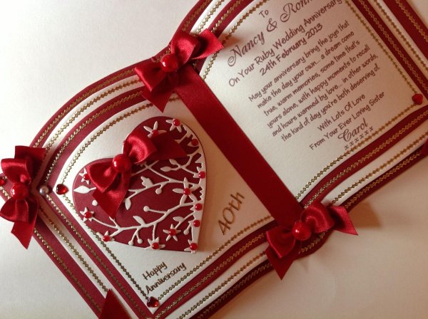 рубиновая свадьба пожелания