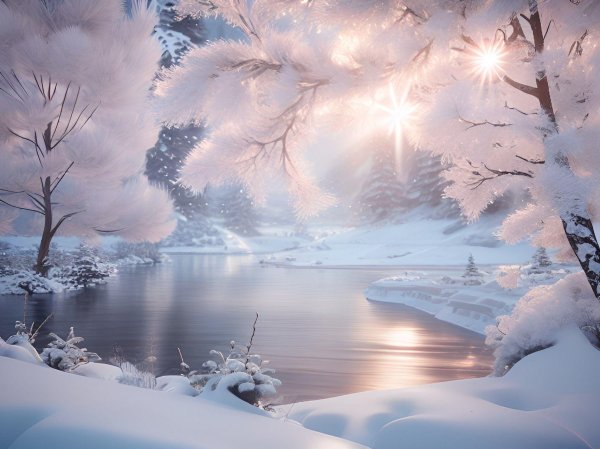 природа зимняя