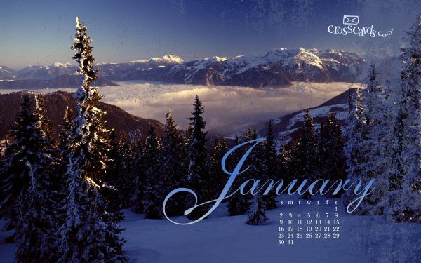 январские обои