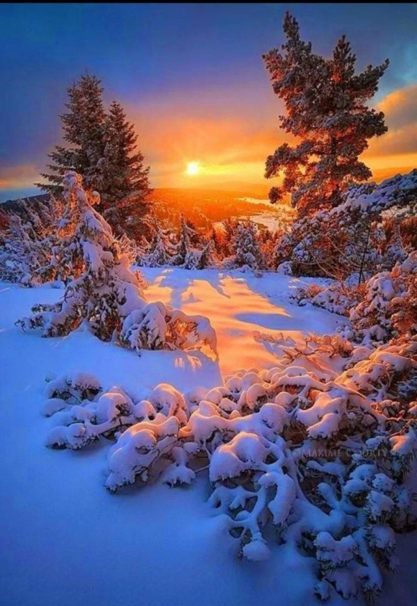 зимние закаты