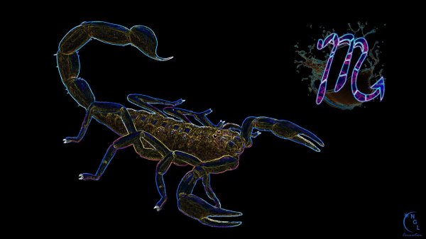 красивый скорпион