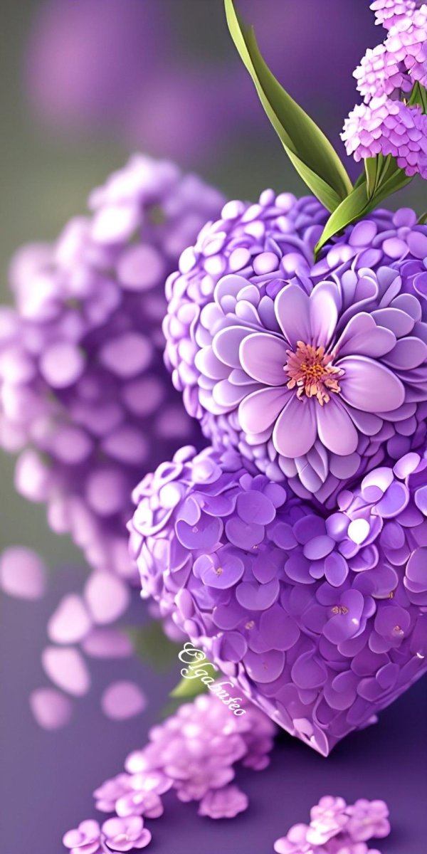 фиолетовые цветки