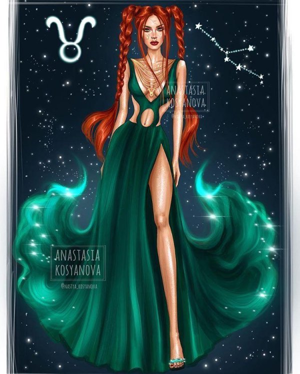 anastasia kosyanova иллюстрации знаков зодиака