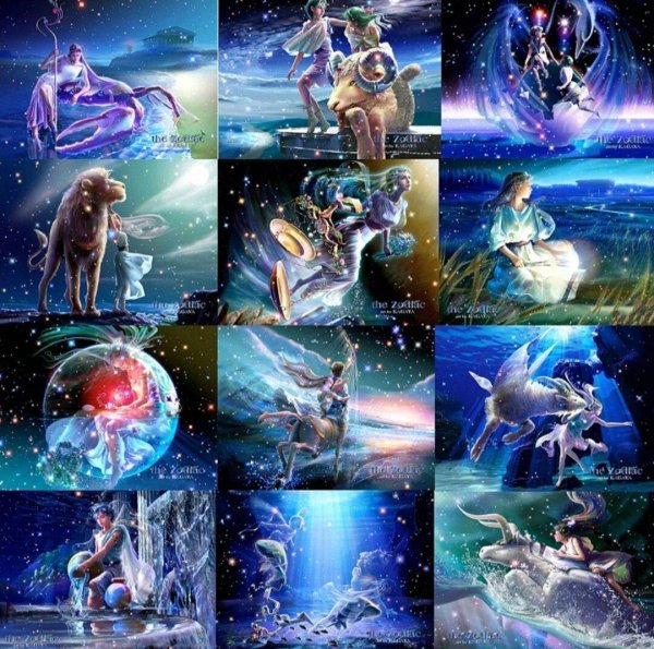 созвездия 12 знаков зодиака