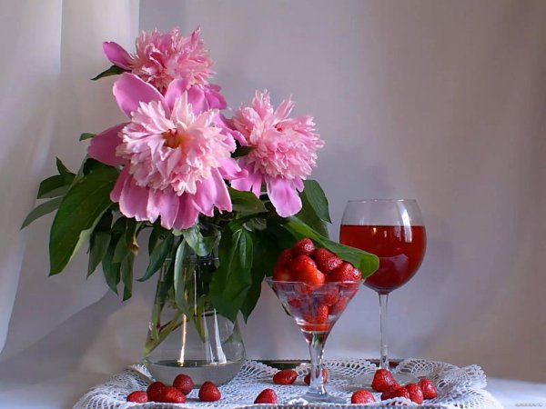 натюрморт с пионами