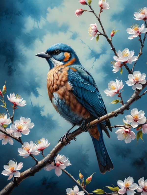 картины птиц