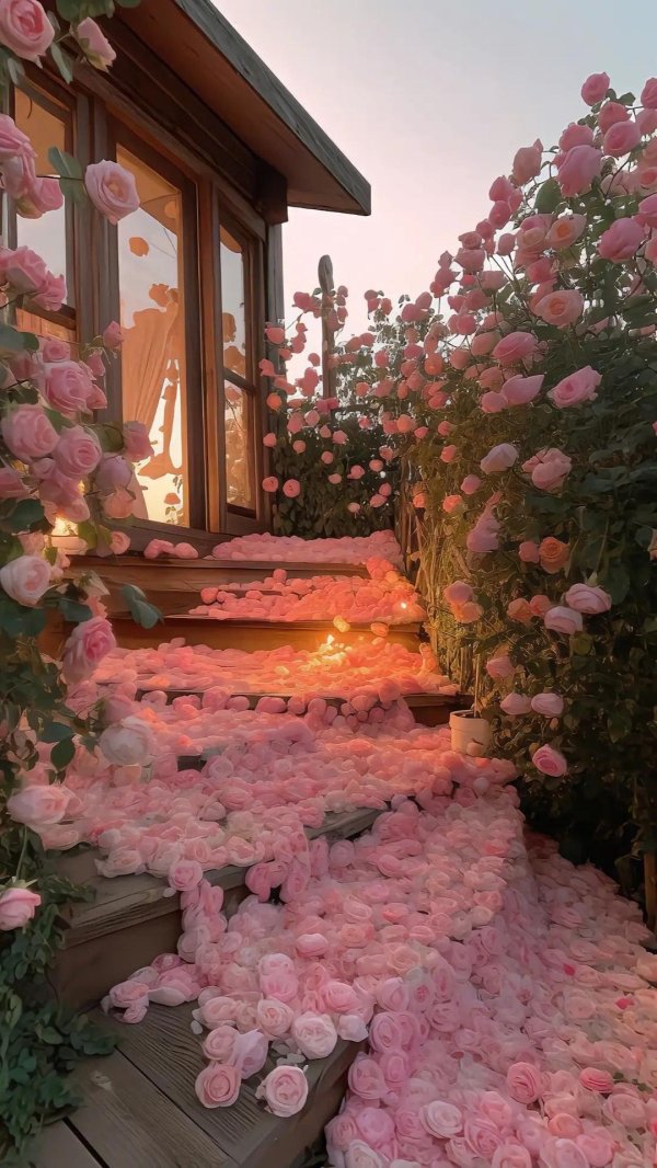 роза розовая