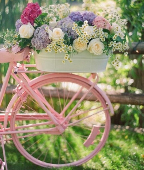 цветочный велосипед