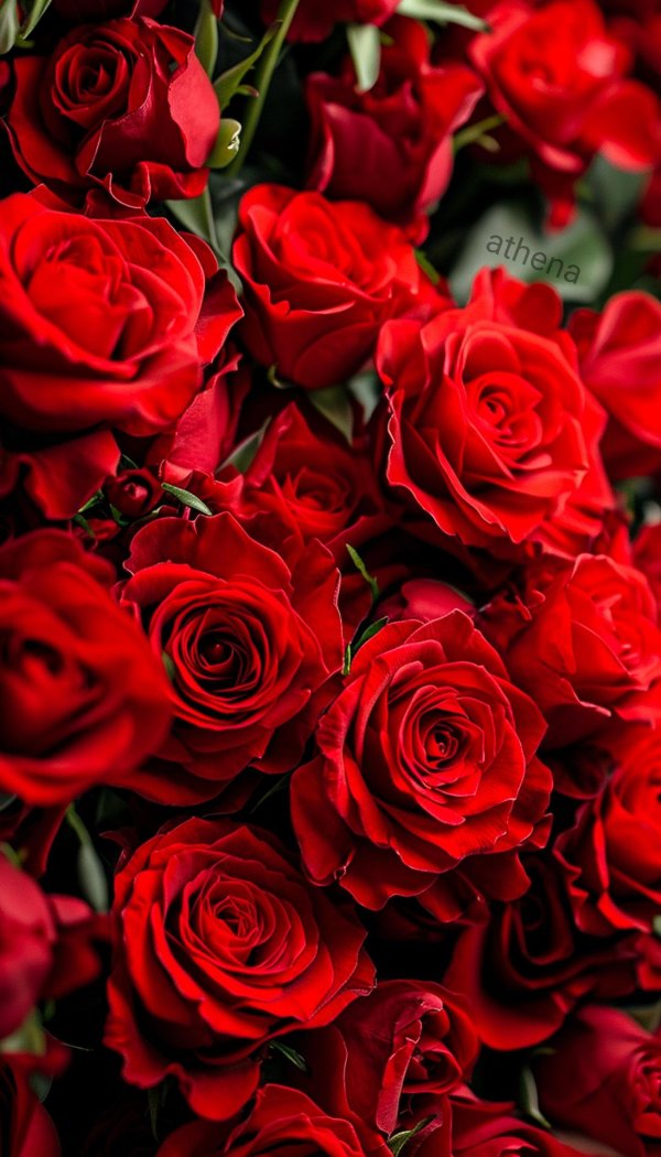 шикарные красные розы