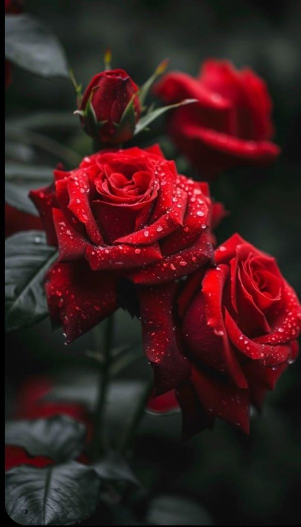 цветы красные розы