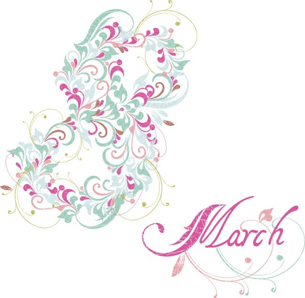 8 марта клипарт