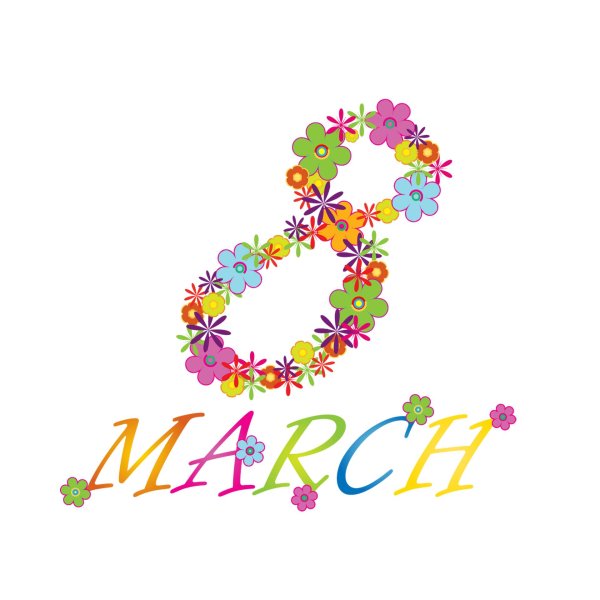 восьмерка из цветов