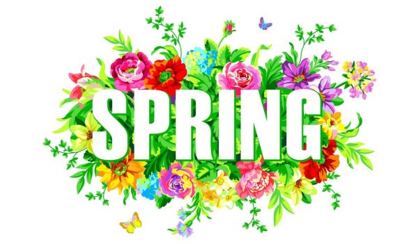 весенние надписи