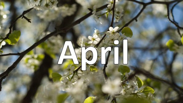 апрель месяц