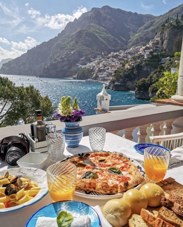 италия позитано завтрак