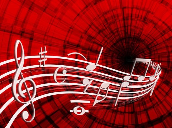 фон с нотами