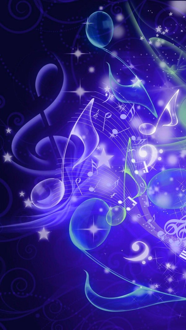 фон с нотами