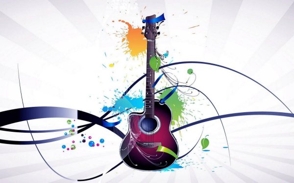 гитара рисунки