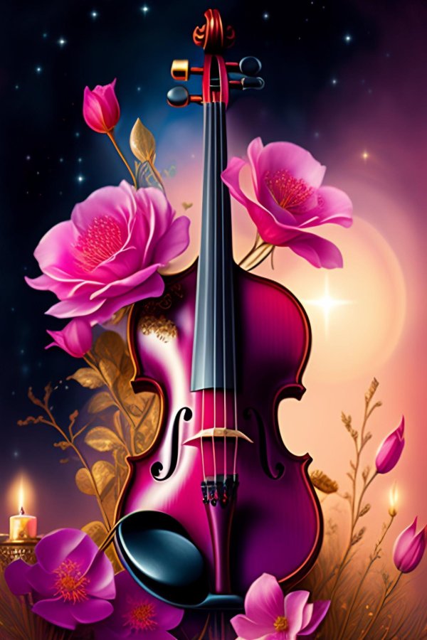 картина скрипка