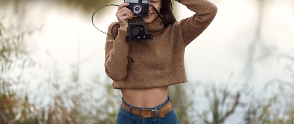 девушка фотограф