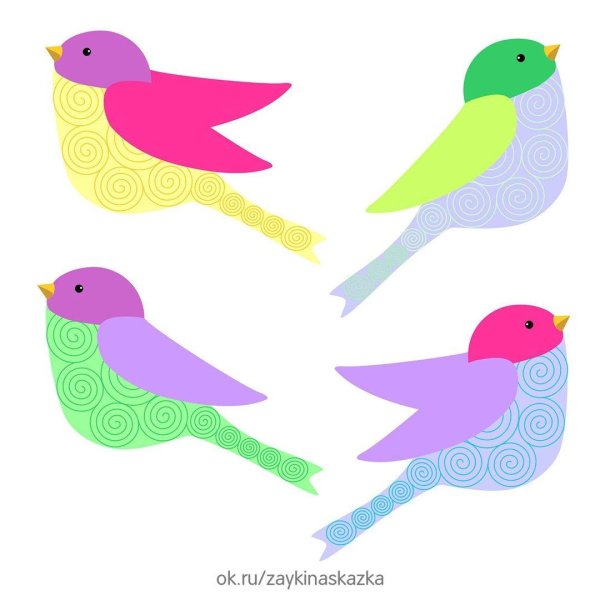 птица аппликация