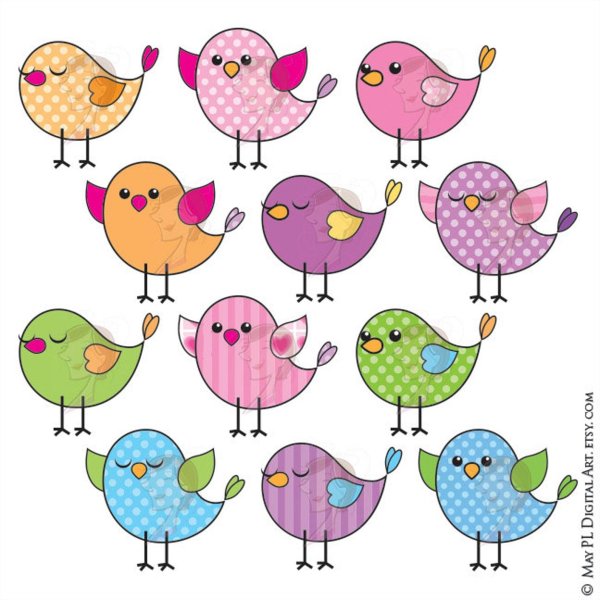 птичка рисунки