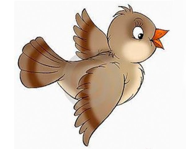 воробей мультяшный