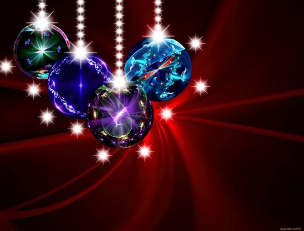 новогодние живые