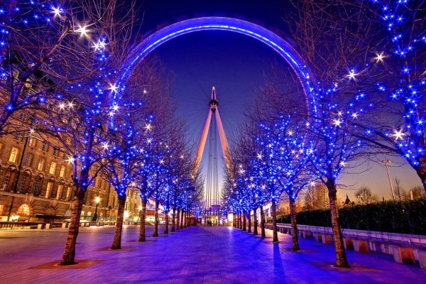 london eye at night