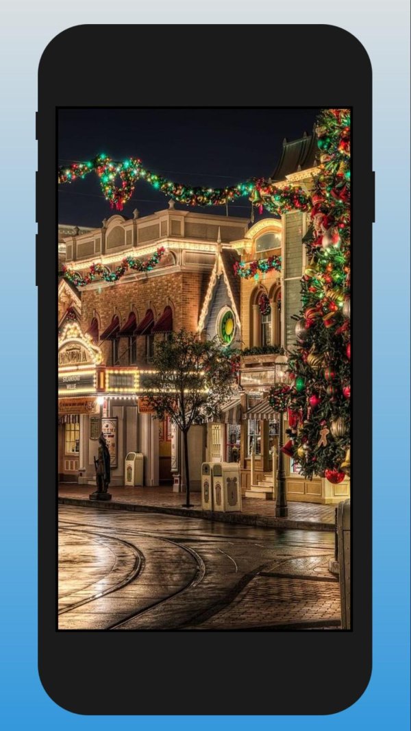 рождественский город